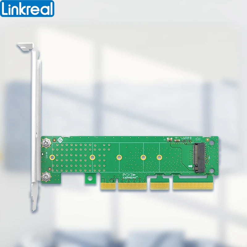 Linkreal M.2 NVMe NGFF M Key to PCIe x4 Adapter support M.2 in Size 2230, 2242, 2260, 2280 and 22110mm-LRNV9511-G2