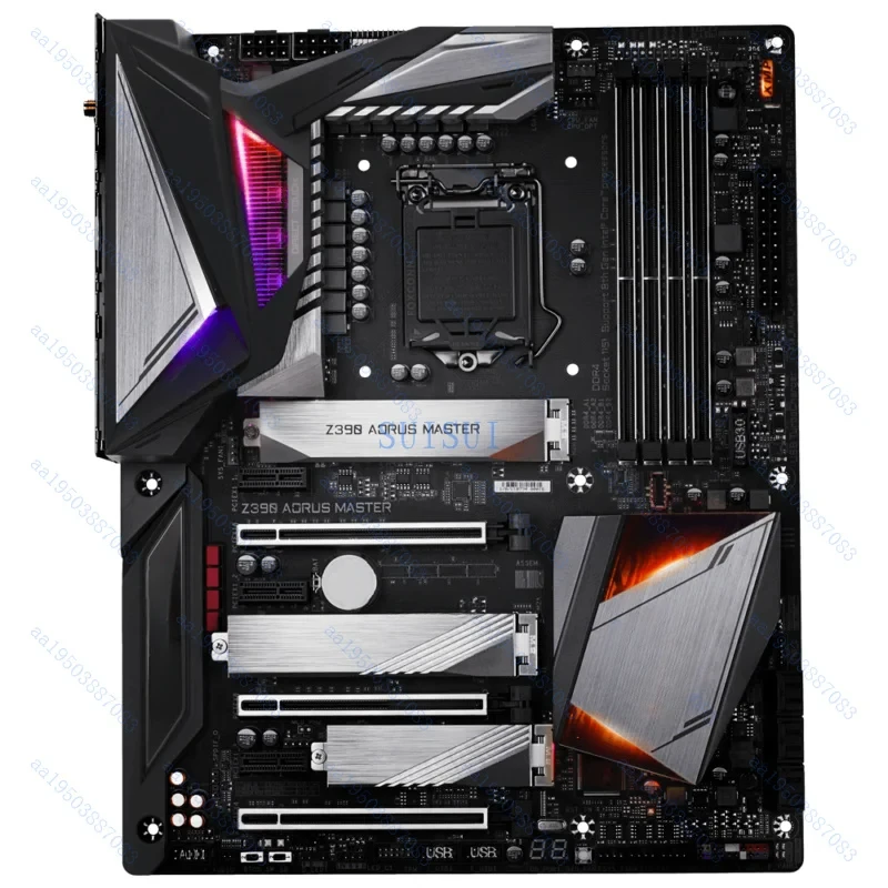 USED FOR GIGABYTE Z390 AORUS MASTER DDR4 1151PIN 128GB HDMI ATX Motherbroad Test ok