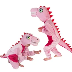 Cartoon Dinosaur Animal  Plush Fancy Dress Jumpsuit Unisex Children Adults Gifts Cosplay Halloween Costume