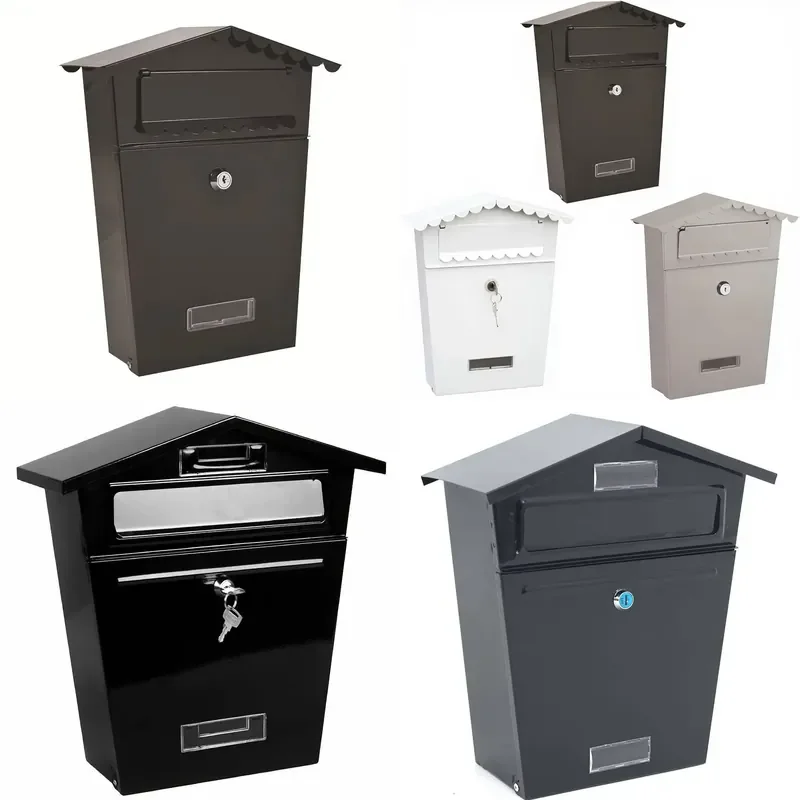 Wholesale High Quality Outdoor Mailbox Low Price Durable Weather Resistant Metal Letter Box For Garden Yard Home Delivery