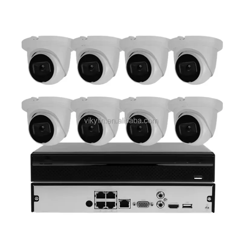 Network 4mp 8MP 4K Security IP CCTV Camera System 4 8 Channel POE Switch NVR Indoor Outdoor Kit Dome Camera