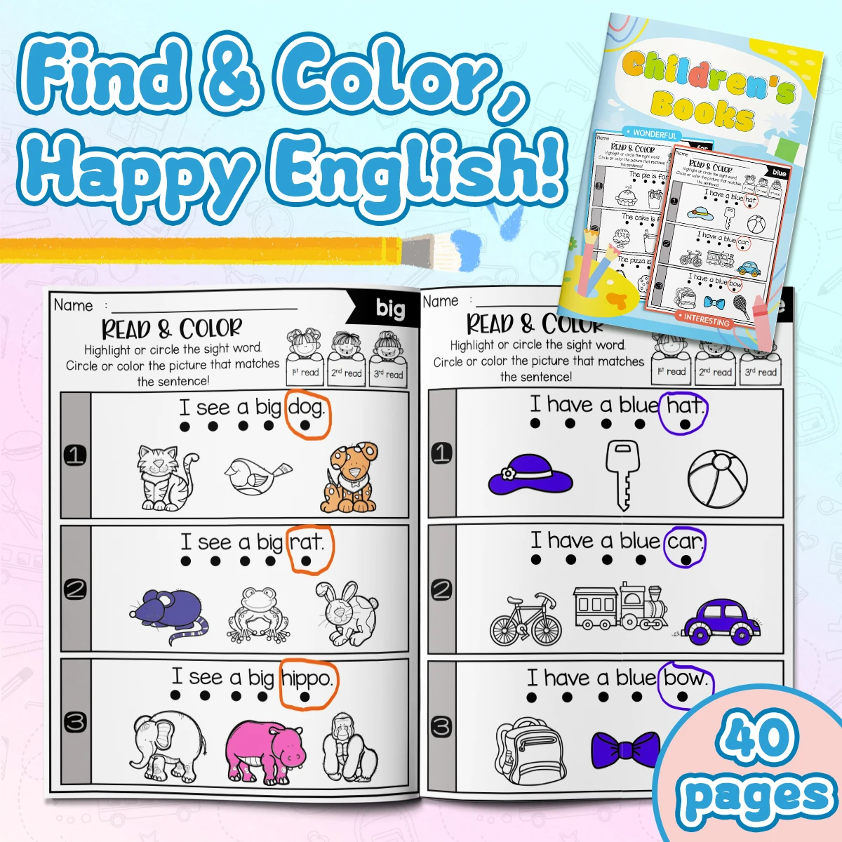 Livre d'exercices de phrases e - Learning Workbook Preschool avis et prix