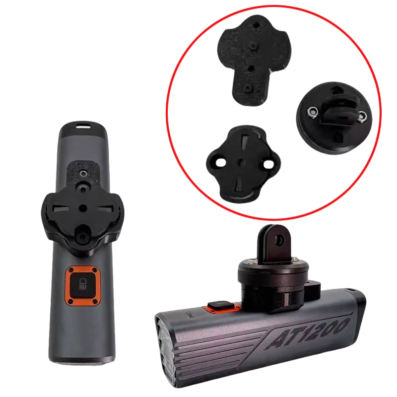 1 Set für Magene AT1200/AT1600 Fahrradlicht Garmin Schnellverschluss-Befestigungsbasis Scheinwerfer-Schnittstellenadapter/Hängehalterungsadapter