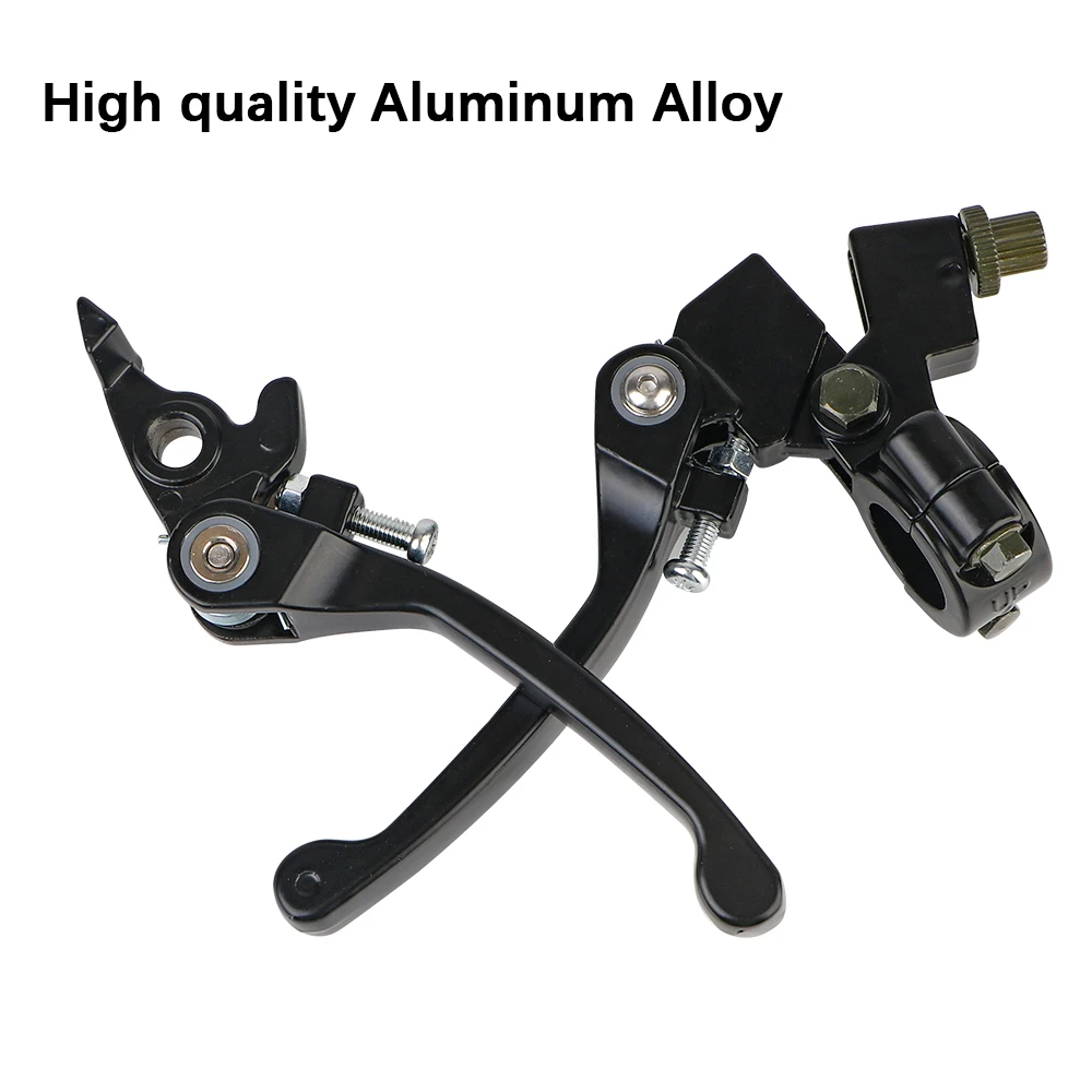 Snap Back Type Leve Left/Right set Motorcycle Clutch Brake Lever Handlebar Drum Lever Fit Aluminum Alloy Foldable