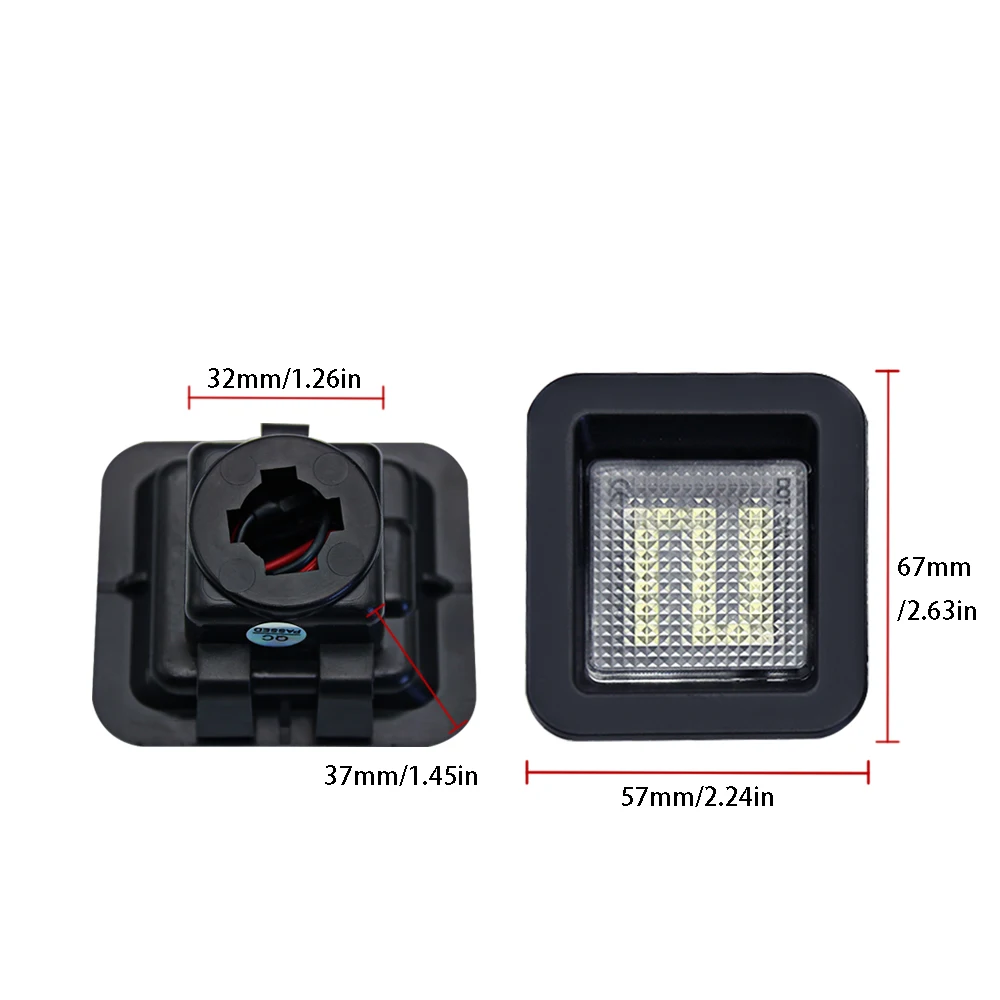 لفورد F150 رابتور F150 2015-2022 2 قطعة أضواء لوحة ترخيص LED فائقة السطوع