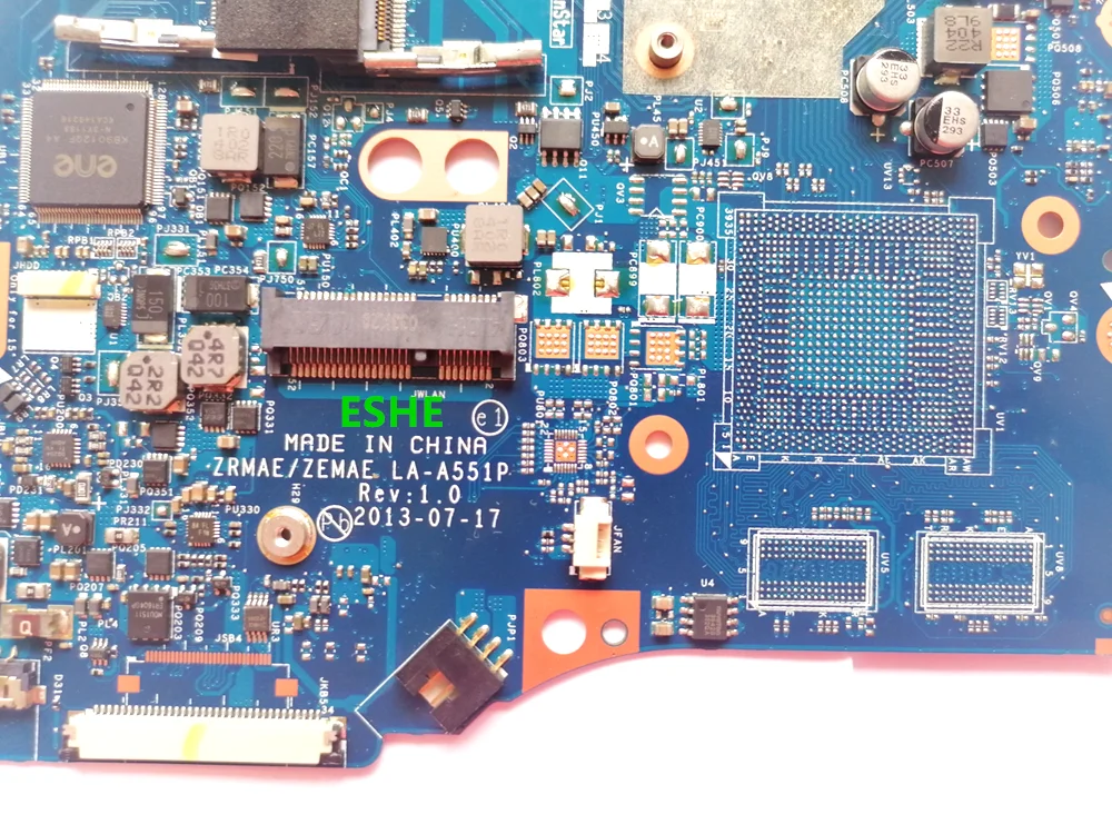 Imagem -03 - para Toshiba Satélite M50d M55d M50dt M50d-a Placa-mãe do Portátil com A45000 Cpu Zrmae Zemae La-a551p K000150950 K000150940