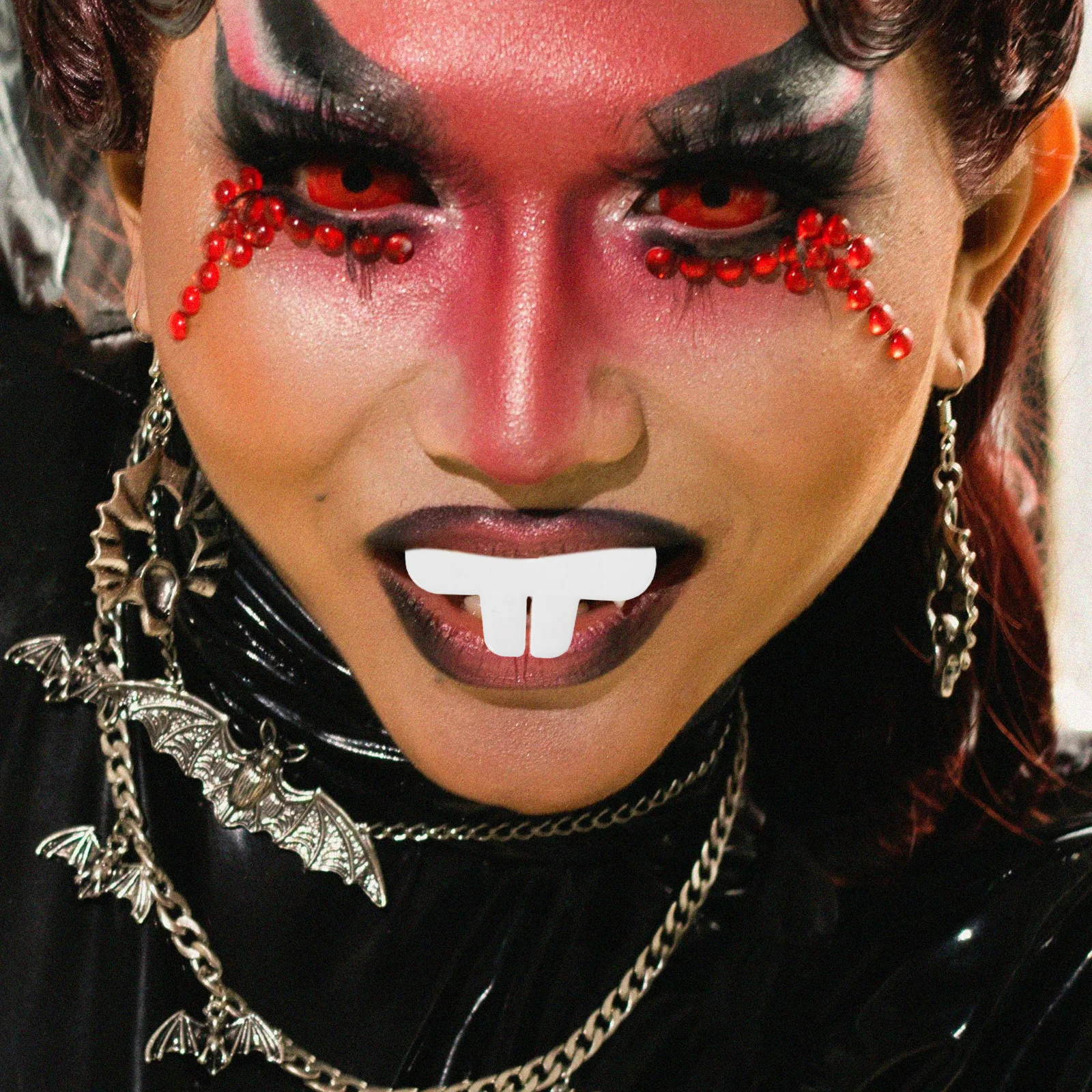 10Pcs Bunny Teeth Fake Silicone Rabbit Buck Teeth Dress Up Halloween Clown Costume Party Supplies Cosplay Accessories for Men