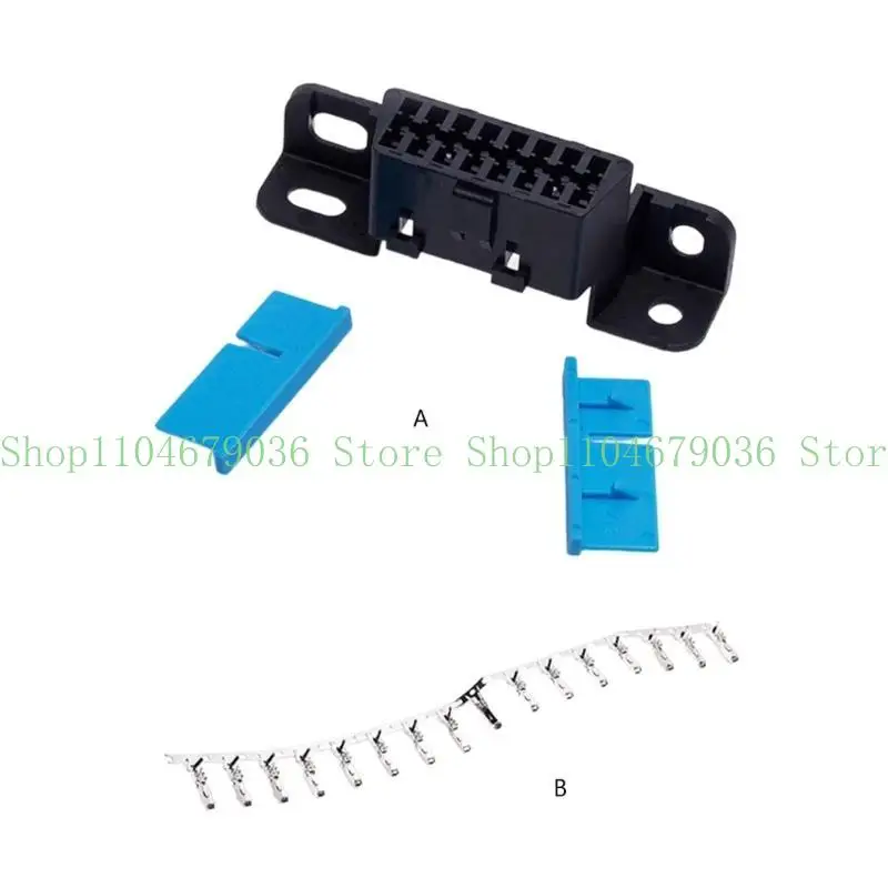 652F 16pin Female Connector Wire Sockets Adapter Tool for Stable Transmission