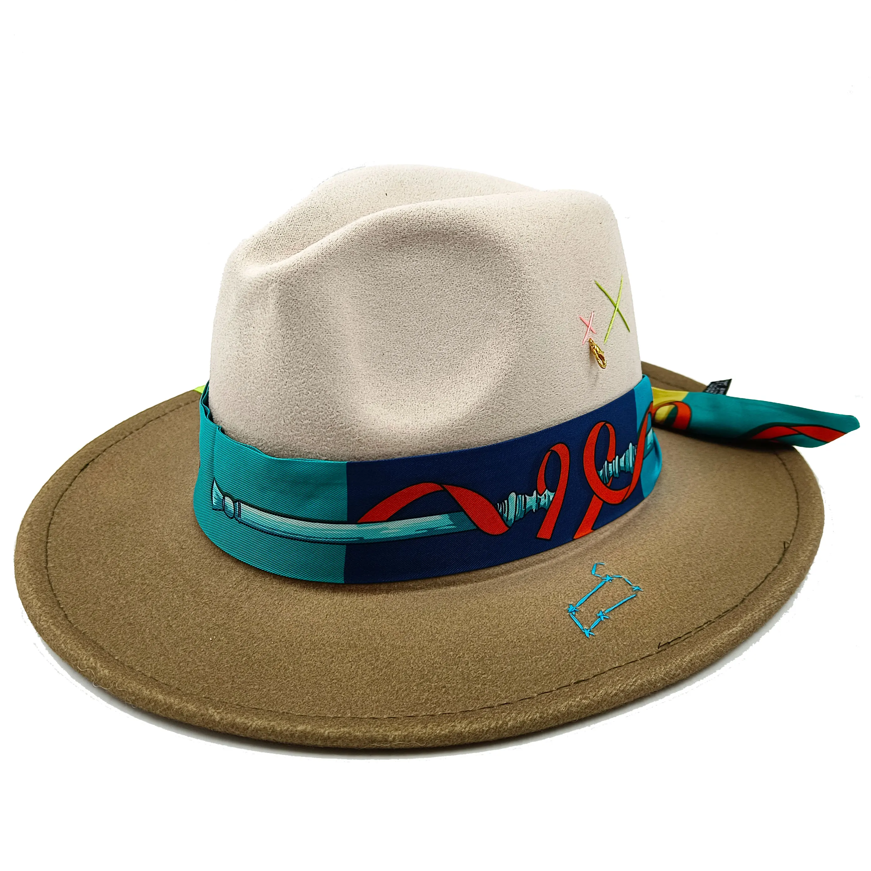 Handgenähte Fedoras-Mütze, unregelmäßige einfarbige Mütze, verstellbare Unisex-Mütze, Fedora-Filzhut, Jazz-Herbst-Winter-Mütze, Serpla Forecro – Detail 19