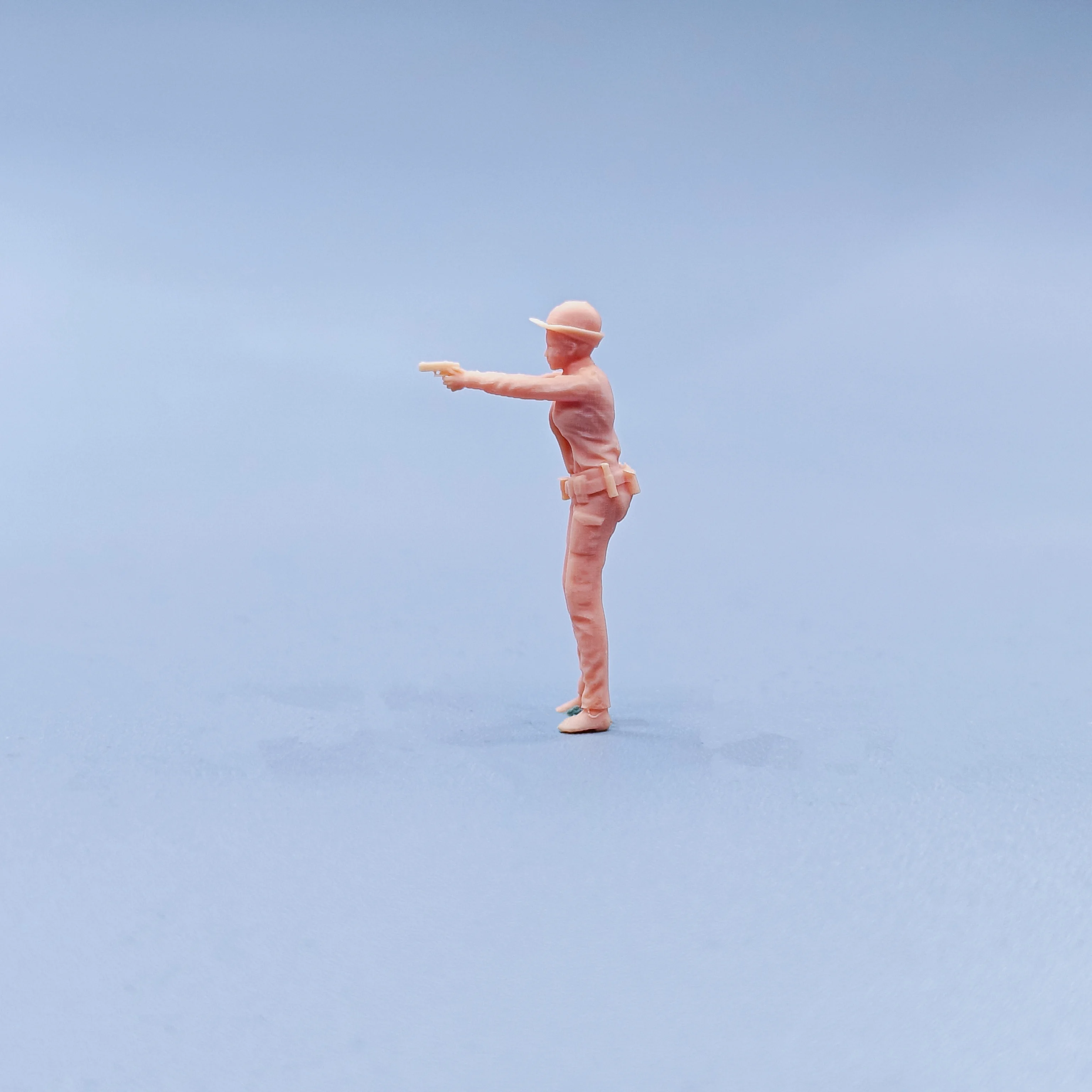 1/64 Figurine Modello in scala Resina In piedi Ufficiale di polizia femminile Miniature non colorate Diorama Dipinto a mano C504 C505