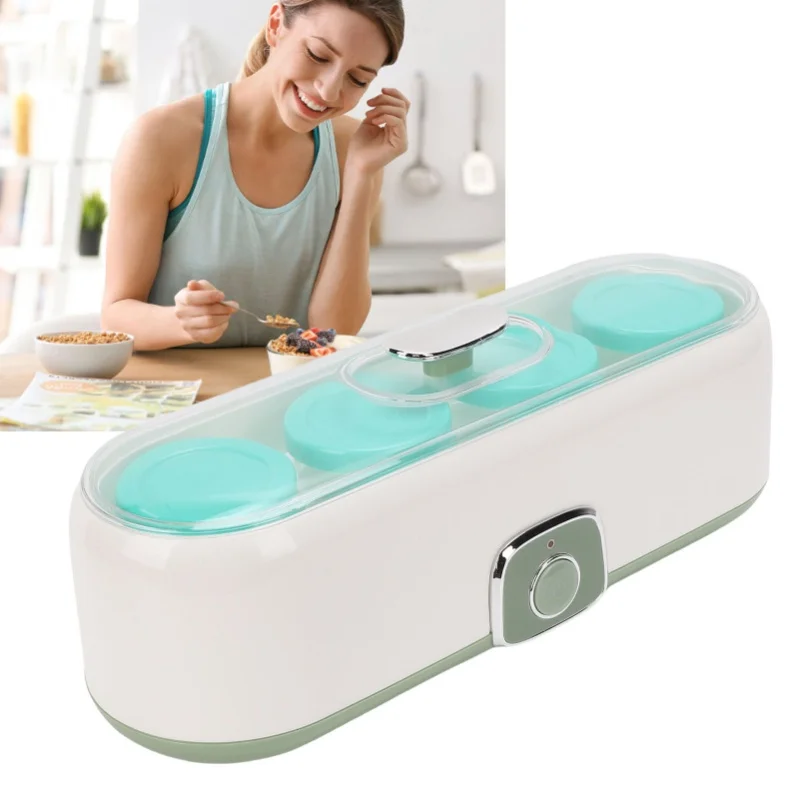 Small Yogurt Maker 4 Jars One Click Smart Automatic Homemade Natto Rice Wine Machine