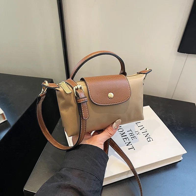 Retro Fashion Spring And Summer Women's Bag Single Shoulder Crossbody Hand Carrying High-Grade Nylon Dumpling Bag сумка женская