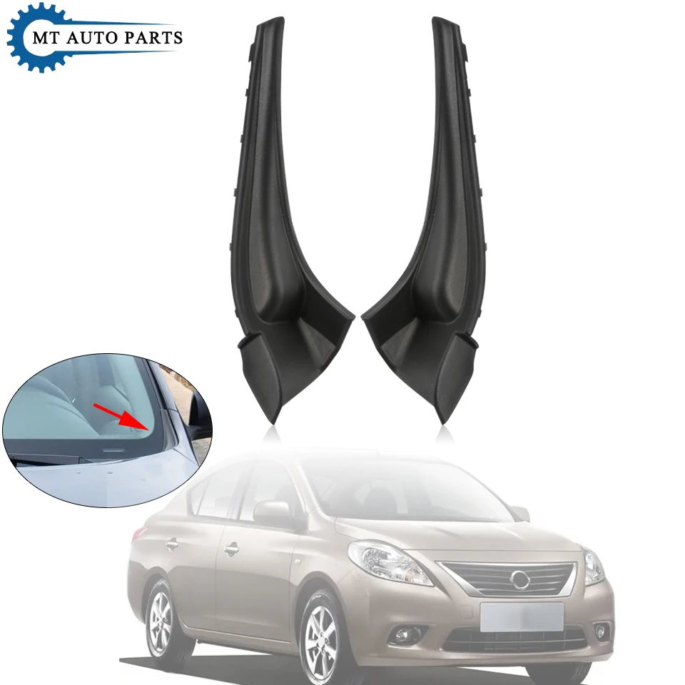 MTAP Front Windshield Wiper Arm Cowl Side Trim Lid Windscreen Hinge Cover For Nissan Sunny March 2011 2012 2013 2014 2015 2016