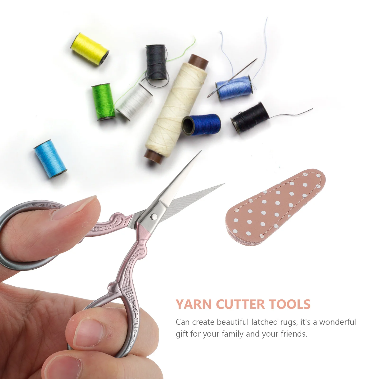

1 set 1 Set Yarn Cutter Tools Sewing Latch Hook Scissors For Diy Crafts Tapestry Projects Rug Making Wood Design Tools Set