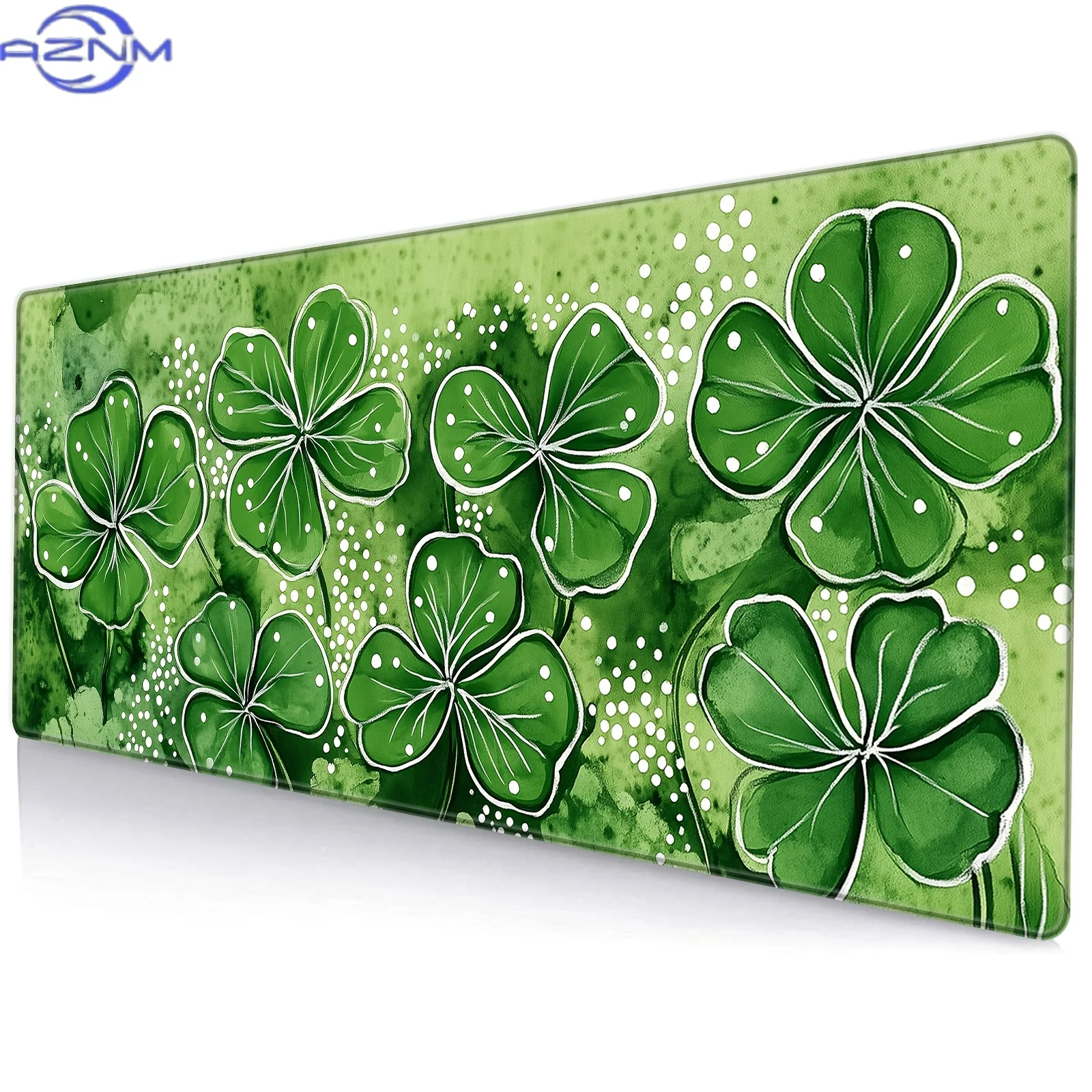 Lucky Clover large Mouse Pad Desk Mat Stitched Edge Durable Non-Slip pad for computer mouse keyboard Gaming pads tapis souris