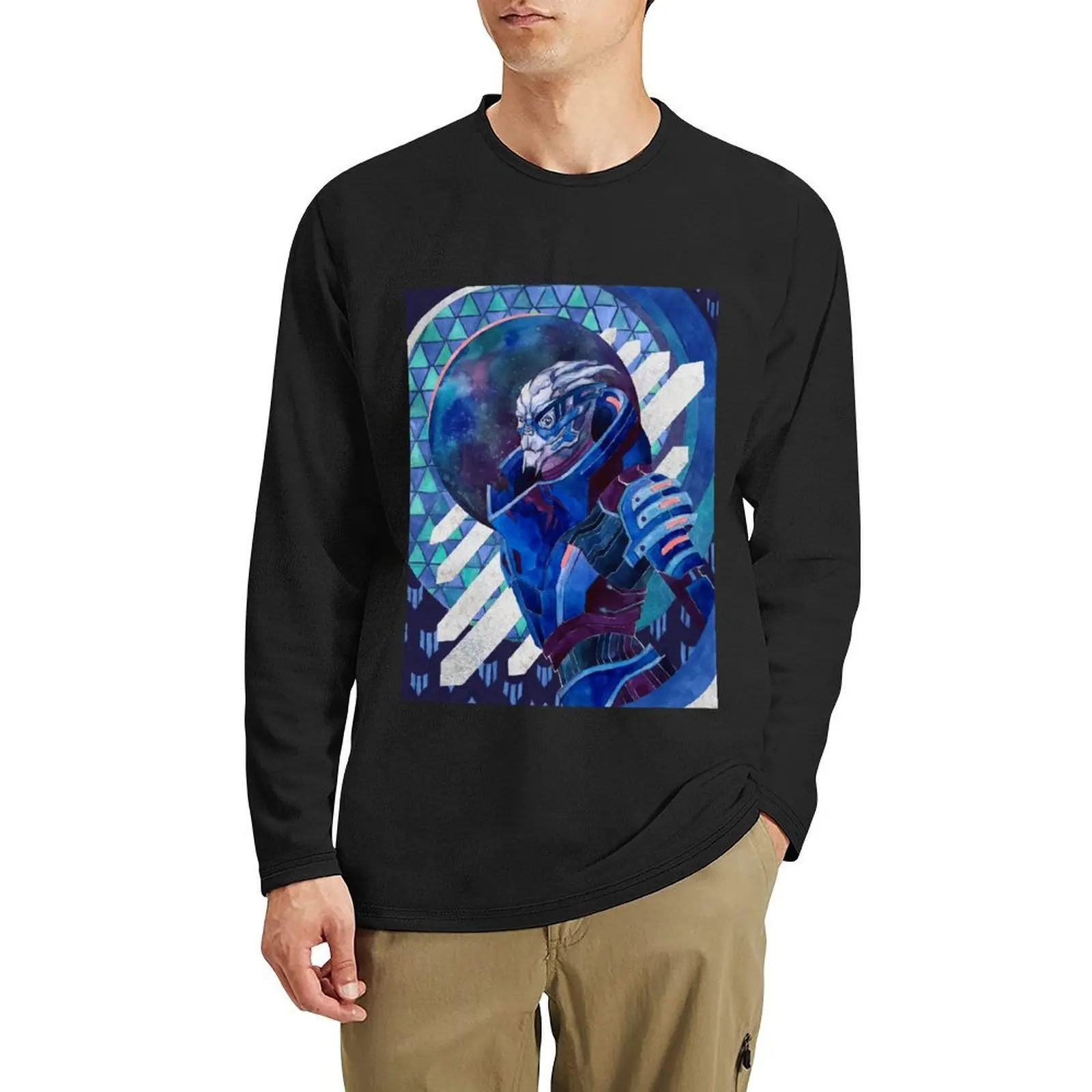 Garrus Vakarian Long T-Shirt sports fan t-shirts anime kawaii clothes Tee shirt mens t shirt graphic
