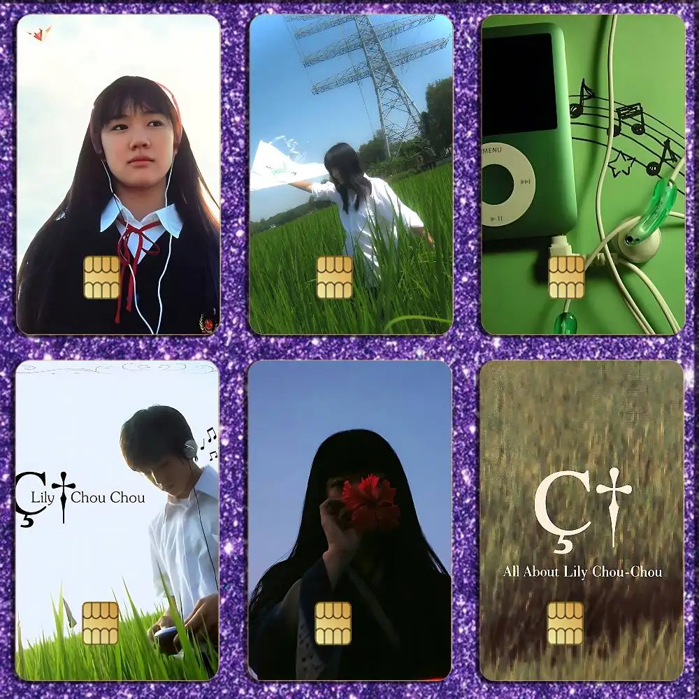 

All About Lily Chou-Chou Credit Card Skin Stickers for Bank Card Bus Metro Card Sticker Waterproof Women Gift