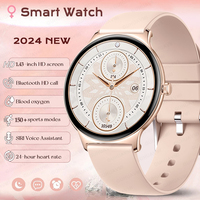 2024 New For HUAWEI Ultra-thin Durable1.43-inch HD Screen GPS Smart Watch Women Heart Rate Bluetooth Call 100+Sports Smartwatc