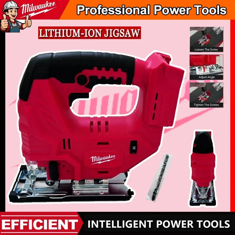 

Бесщеточный лобзик Milwaukee 0-45o, резка, 3 орбитальные настройки, электрический лобзик, деревообрабатывающий инструмент, электроинструменты для батареи 18 В 20 В