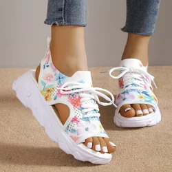 Large Size Sports Sandals Women 2023 Casual Platform Shoes Thick-Soled Sandalias Open Toe Beach Shoes for Women Zapatos Mujer