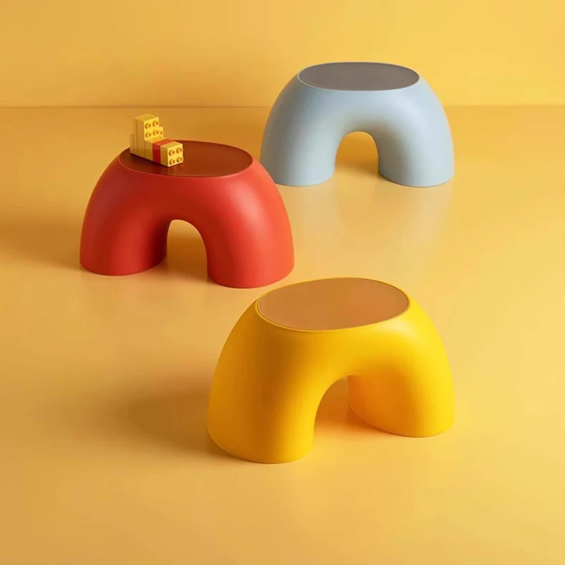 

Children Cute Bathroom Chair Shower Baby Living Room Designer Stackable Plastic Stool Nordic Bedroom Tabouret Trendy Furniture