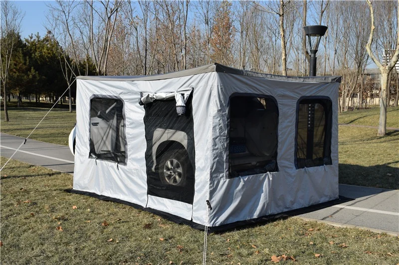 4X4 Sunproof 270 Degree Retractable Car Fox Wing Awning Tent Sun Shelter Side Truck Tent for Camping