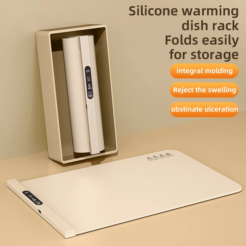 

Складной электрический поднос для подогрева еды, портативный умный коврик для быстрого нагрева еды, электрический поднос для подогрева еды, доска для подогрева еды