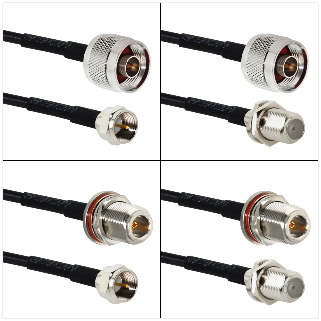 New N Type Male Female Switch F Plug  Jack Pigtail Cable RG174  Wholesale 15CM 6