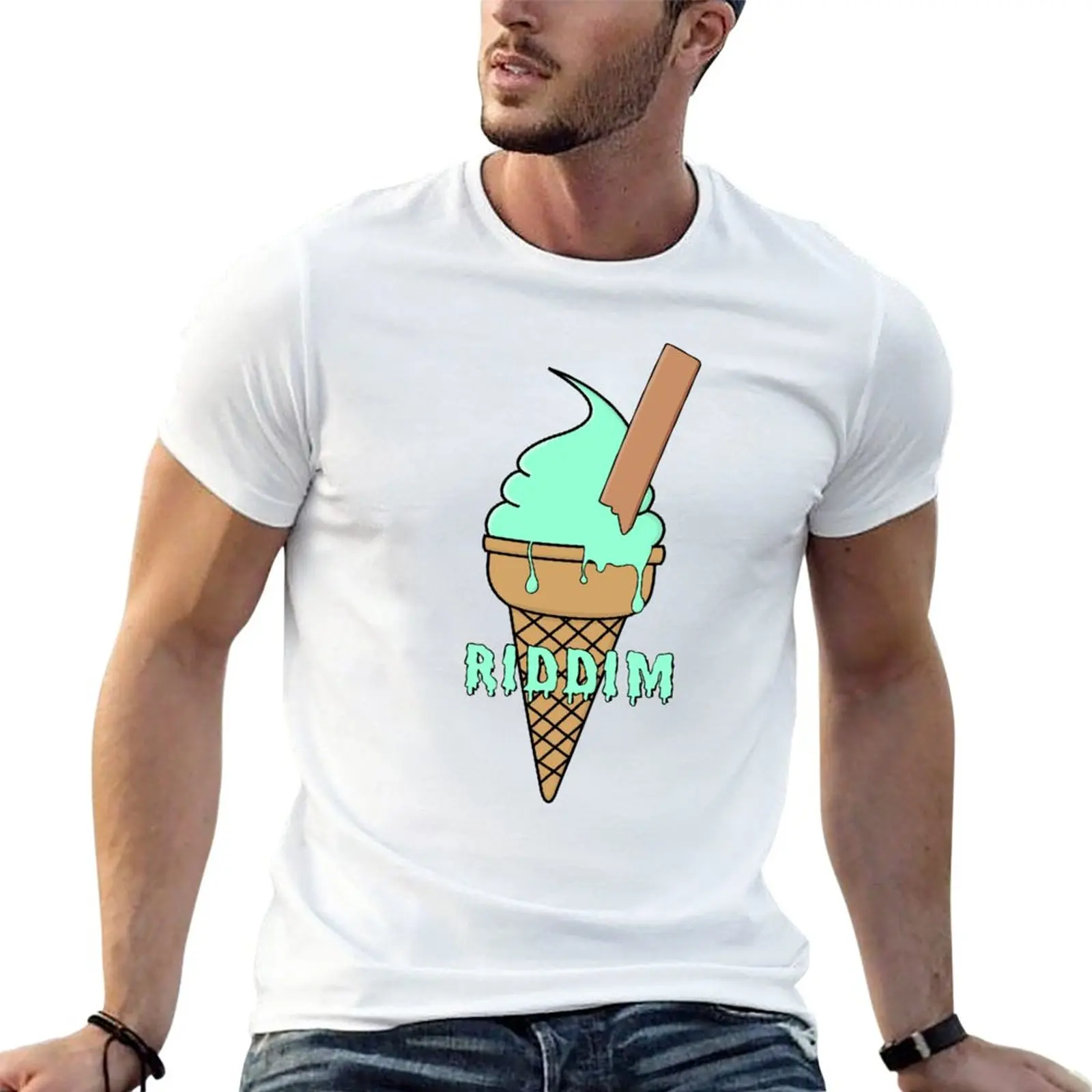 Riddim Ice Cream T-Shirt quick-drying cute tops tops customs design your own oversized t shirts for men