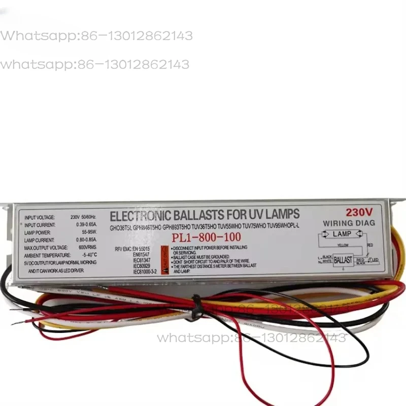

New 1pcs PL1-800-100 100W lâmpada de esterilização de alta potência reator de partida rápida série reator eletrônico