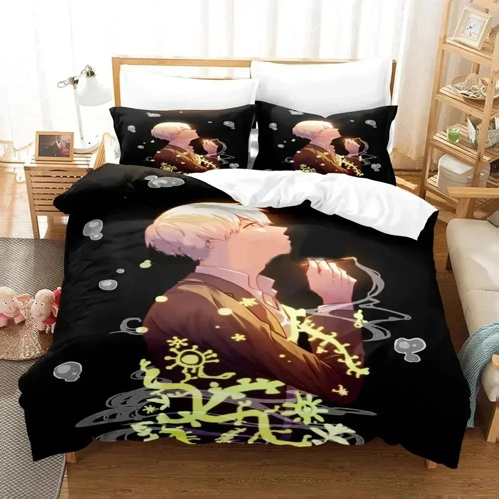 

3D Print Anime Mushishi Ginko Bedding Set Duvet Cover Bed Set Quilt Cover Pillowcase Comforter king Queen Size Boys Adult
