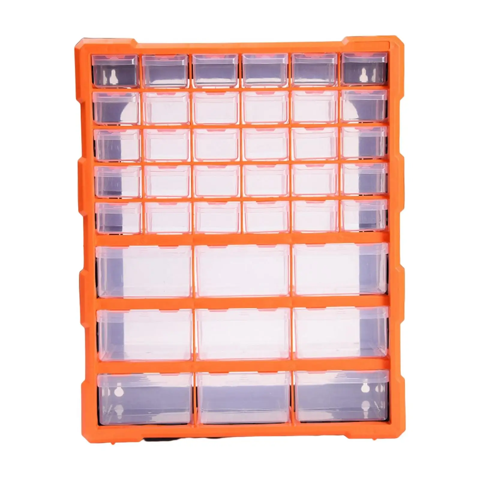 Component Box Classification Toolbox ,39 Compartment Organizer ,47.5x38x16cm Easily Opening Desktop, Wall Mountable Versatile