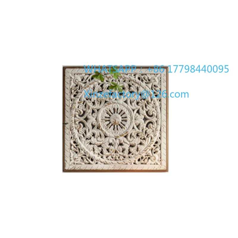 Customizable American Retro Carved Wall Decoration Painting Entrance Entrance Background Wall Mural Wedding Homestay Cafe
