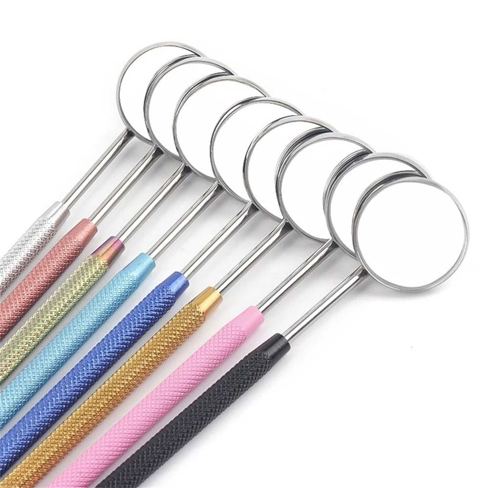 Espejo de extensión de pestañas, forma redonda, desmontable, de acero inoxidable, para levantamiento de pestañas, herramienta de belleza, suministro de accesorios, 1 Uds.