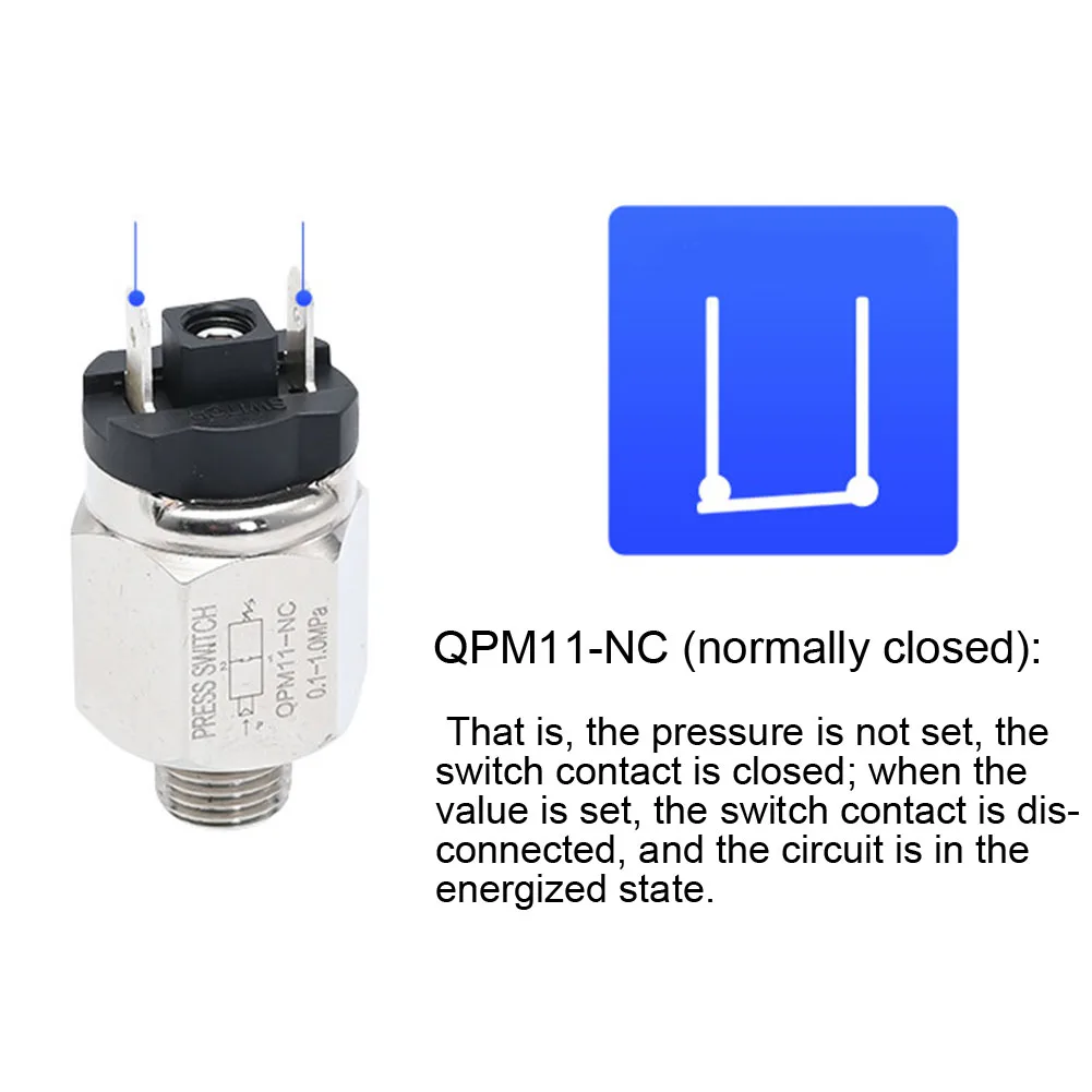 Air Pressure Switch QPM11-NC/QPM11-NO For Alternative Component Of The Compressor Hydraulic System Pressure Switch