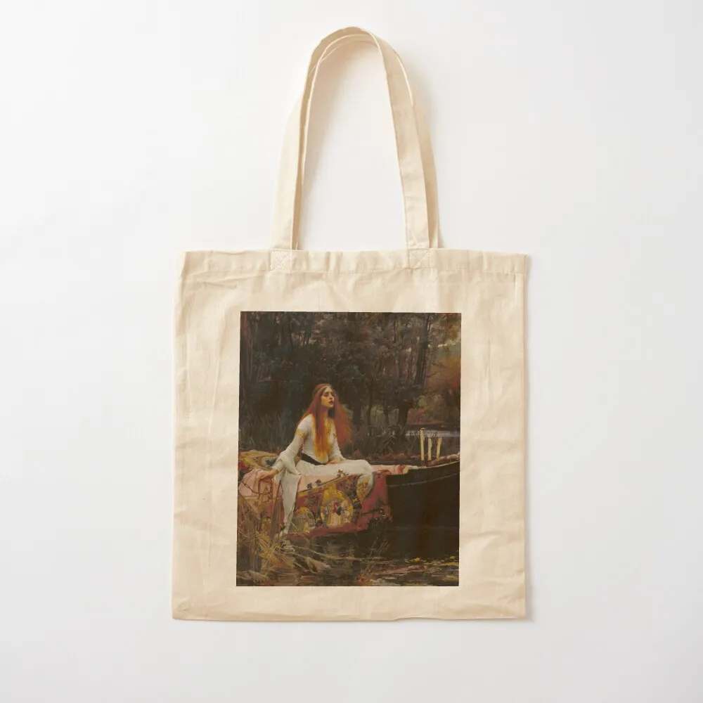 The Lady of Shalott (John W. Waterhouse) Tote Bag personalized tote bag custom bags Canvas Tote Bag