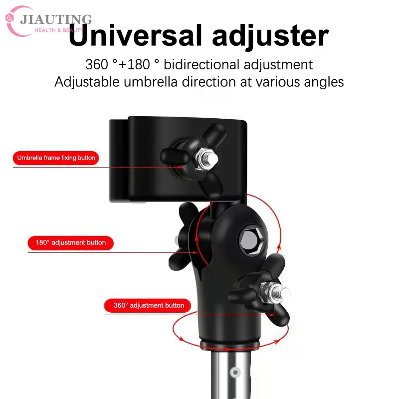 Wheelchair Umbrella Attachment Wheelchair Stroller Umbrella Attachment Stainless Steel Handle Holder Clamp Supporter Connector