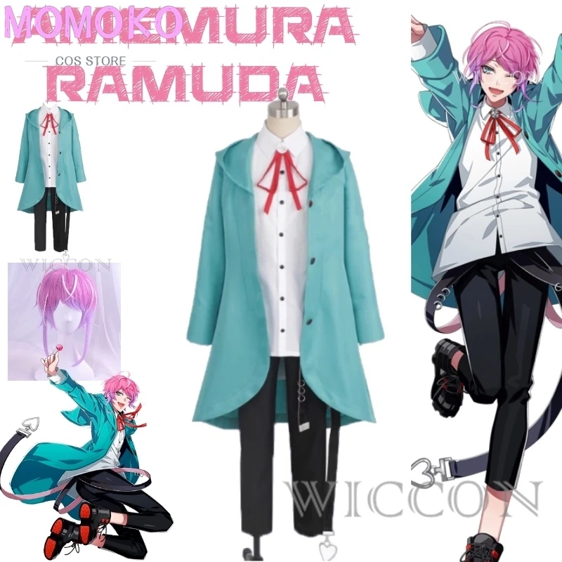 

Hypnosis Microphone One Character MC Name Easy R And The Fashion Designer With The Pink Hair Cosplay Costume Anime Full Of Suit