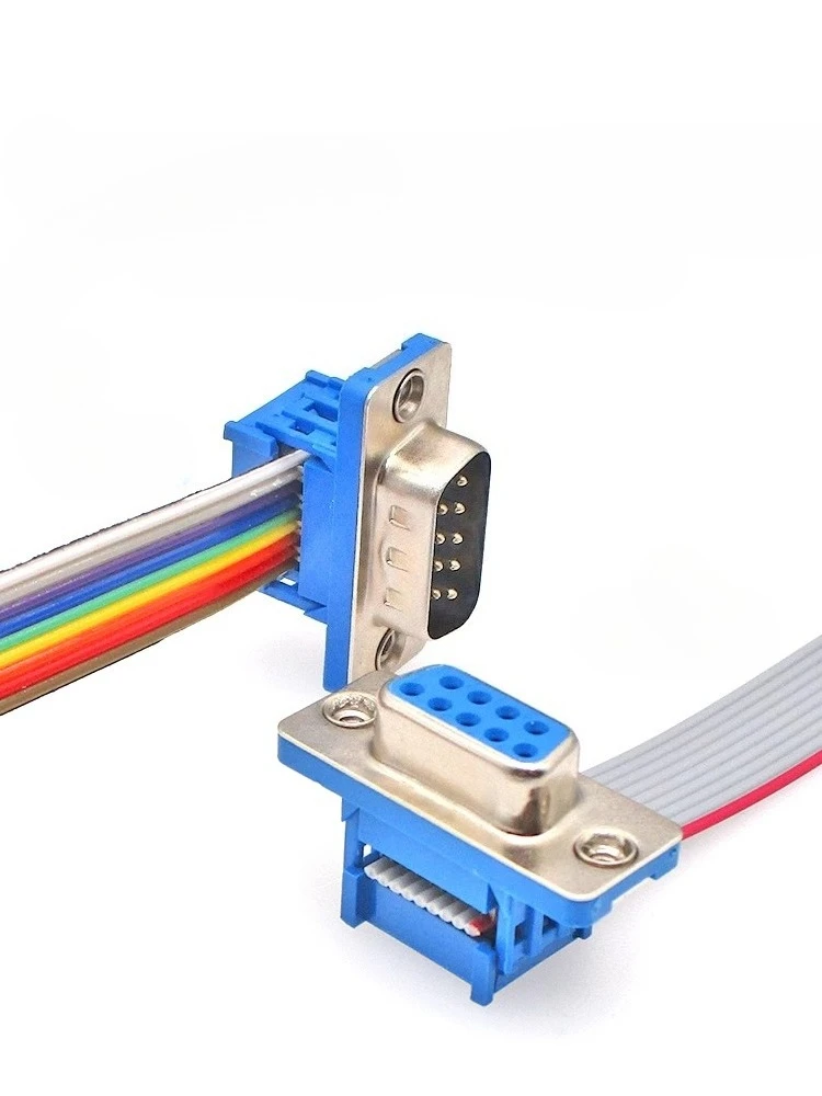 

5Pcs DB9 DB15 DB25 DB37 DIDC9/DIDC15/DIDC25/DIDC37 Male Female Plug Serial Port Connector Idc Crimp Type D-SUB Rs232 Adapter