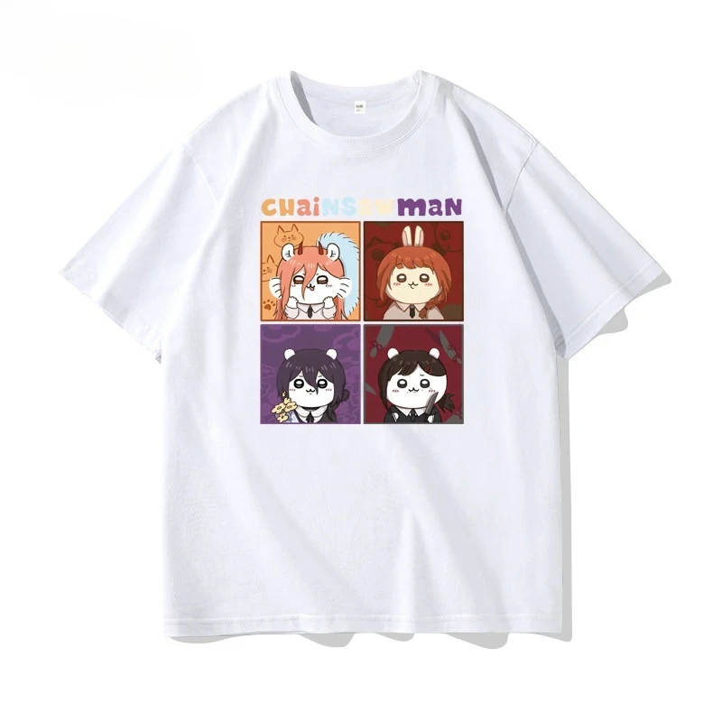Chiikawa Graphic Tee Unisex Cute Japanese Kawaii Cartoon Short Sleeve Anime Casual Streetwear Fashion Tops