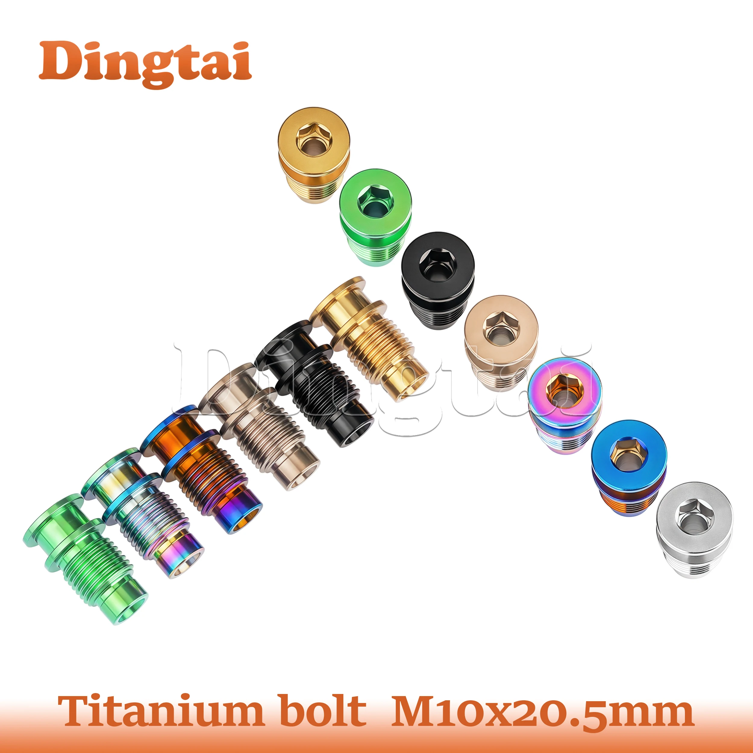 Dingtai Titanium M10 x20.5mm Road Bike Rear Derailleur Rotation Shaft Bolt Bicycle Shift  Screw