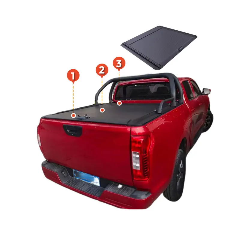 

Good Price Pickup Truck Pick up Truck Cover Manual Bed Cover Retractable Tonneau Cover for Frontier