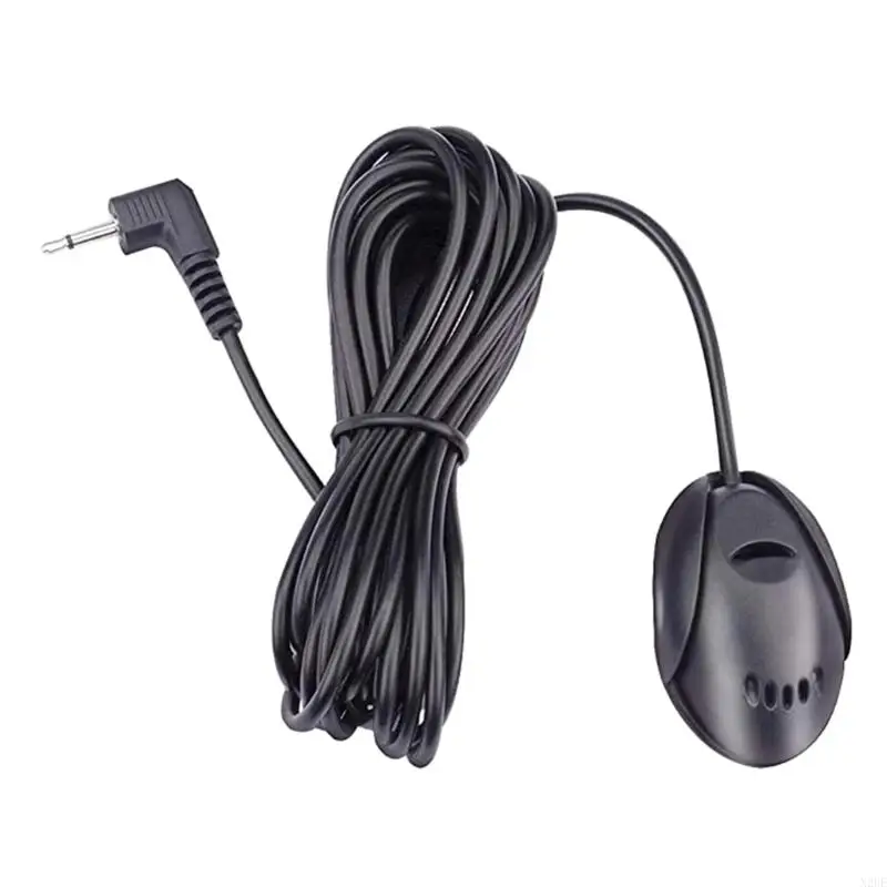 N2UE Car Microphone Mini 3.5mm Mic for Car Stereo Sound Hands-free For DVD Radio-Player Adhesive Type Mini Mic