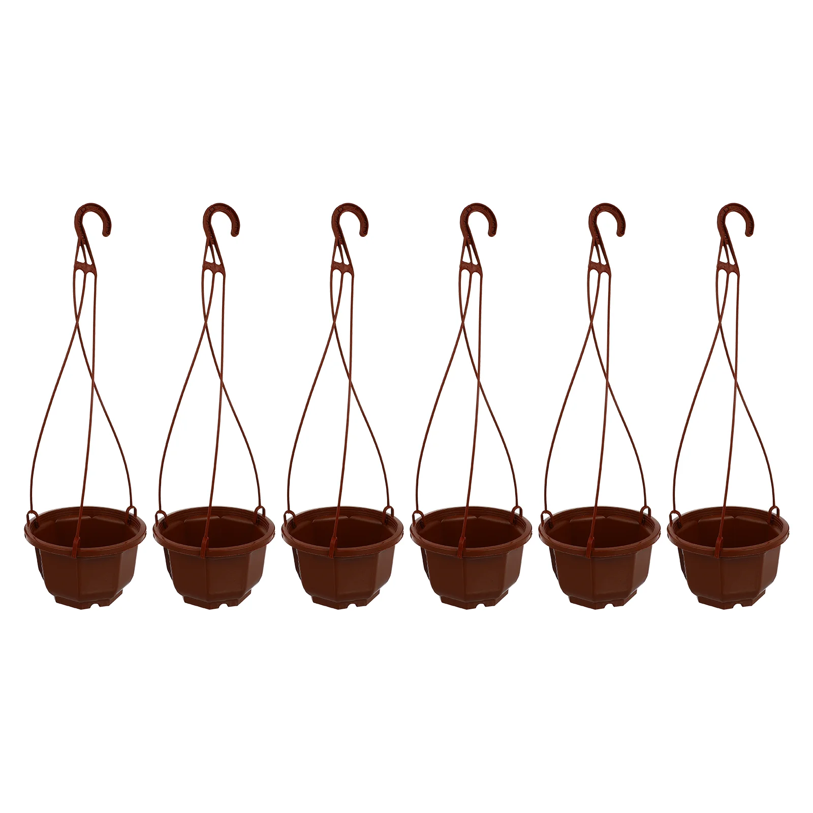 6 Sets Chlorophytum Pot Terracotta Pots for Plants Hanging Planter Orchid Decorative Flowerpot Container Home Railing