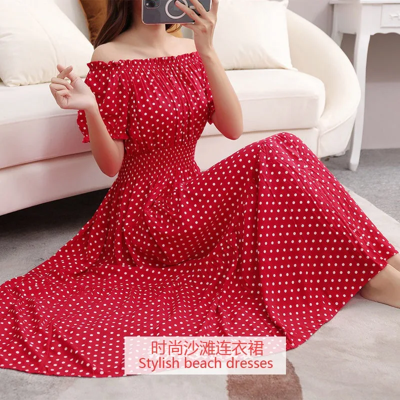 새로운 인도 드레스 여성 의류 여름 보헤미안 롱 빈티지 섹시 한국 패션 캐주얼 보헤미안 플로럴 로브 여성용 드레스