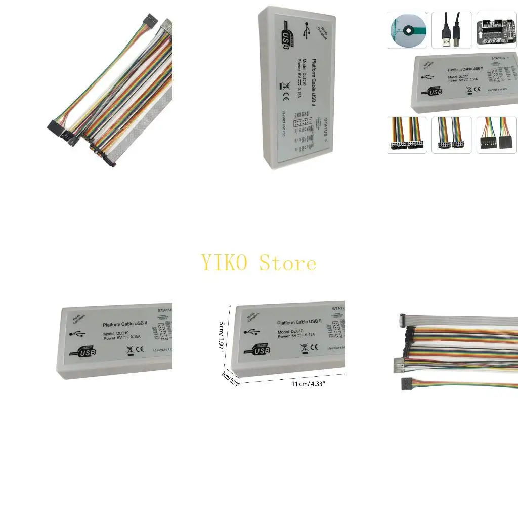 

K32C DLC10 Кабель платформы Xilinx USB Ⅱ Обновление DLC9 Загрузите программатор Jtag для FPGA CPLD Новый чип CY7C68013A с