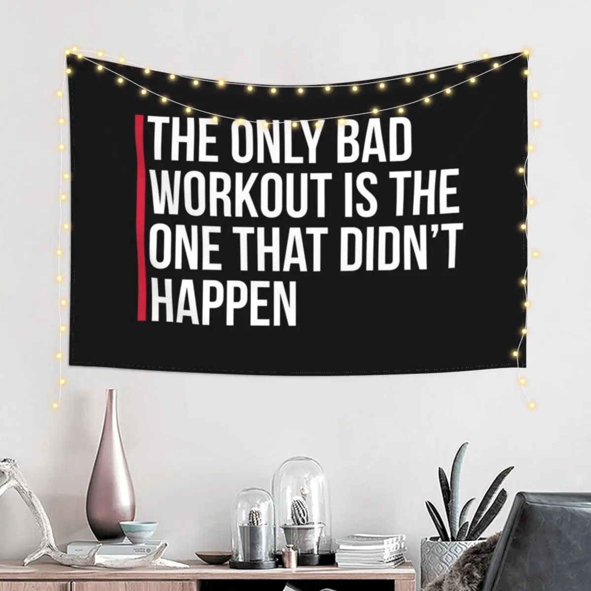 The Only Bad Workout Gym Quote Tapestry Bedrooms Decorations Art Mural Room Decor Bedroom Decorations Tapestry