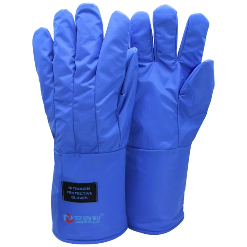 

38cm Long Cryogenic Gloves Waterproof Low Temperature Resistant Liquid Nitrogen Liquid Nitrogen Gloves Protective Gloves