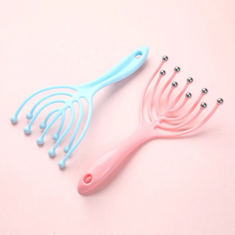 

Nine Claw Head Massager Scalp Relax Massage Octopus Shape Scalp Relax Spa Deep Massage Nine Beads Massage Comb Tools