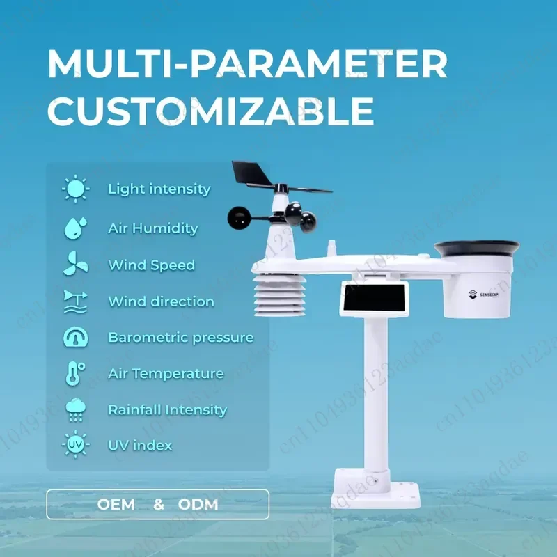 CAP S2120 8-in-1 Weather Sensor Station for Garden Meteorology Urban Environment Monitoring